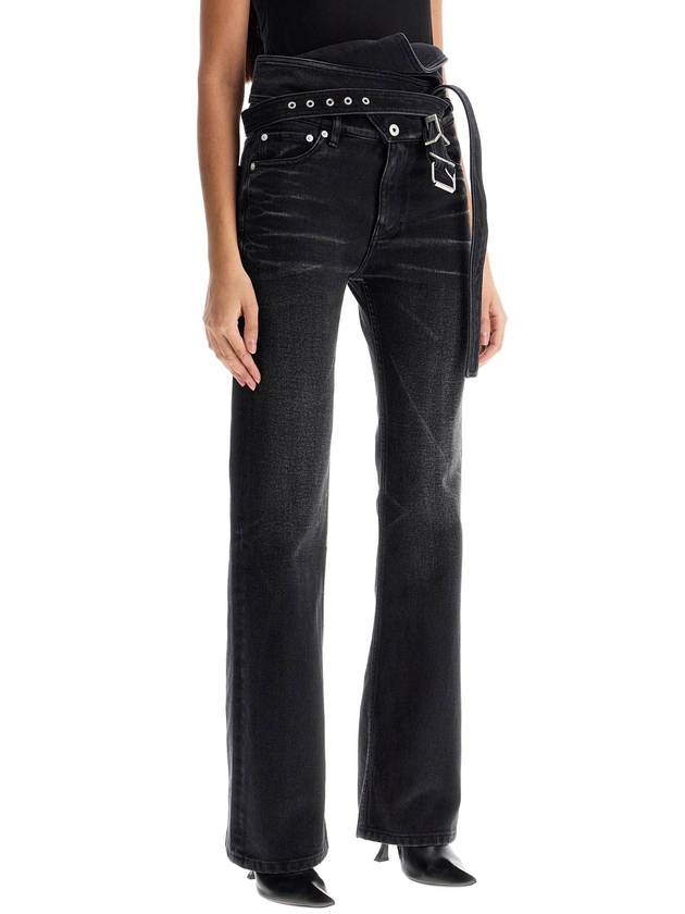 bootcut jeans with criss-cross - Y/PROJECT - BALAAN 2