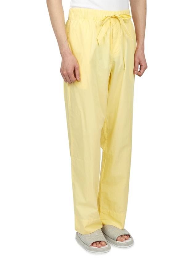 Poplin Pajamas Organic Cotton Straight Pants Lemonade - TEKLA - BALAAN 4