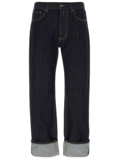 Denim Straight Pants 781770QYAAB4244 INDIGO BLUE - ALEXANDER MCQUEEN - BALAAN 2