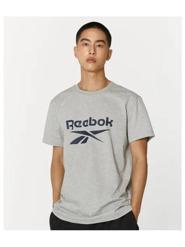 Big Logo T Shirt Gray - REEBOK - BALAAN 1