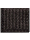 Intrecciato Weaving Half Wallet Espresso - BOTTEGA VENETA - BALAAN 2