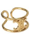 Triomphe Logo Ring Gold - CELINE - BALAAN 3