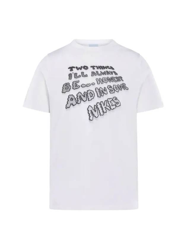 Print Short Sleeve T-Shirt White - NIKE - BALAAN 1