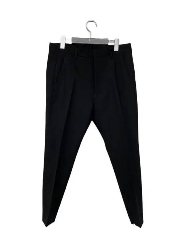 Wool Cropped Tailored Straight Pants Black - DSQUARED2 - BALAAN 2