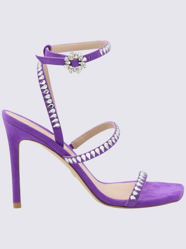 Stuart Weitzman Violet Suede Sandals - STUART WEITZMAN - BALAAN 1