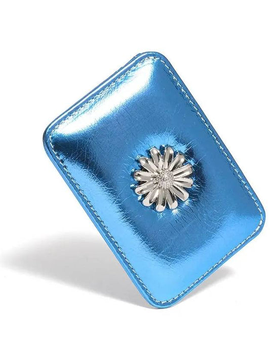 Daisy Slim Mini Transportation Card Wallet Shine Blue - LE MASQUE - BALAAN 1