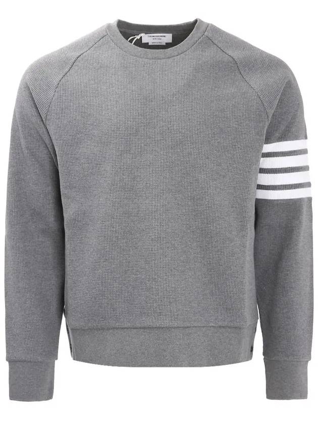 4 Bar Stripe Sweatshirt Grey - THOM BROWNE - BALAAN 5