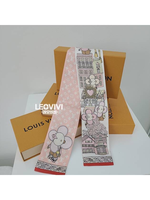 Monogram Vivienne Square Scarf Baby Pink - LOUIS VUITTON - BALAAN 2