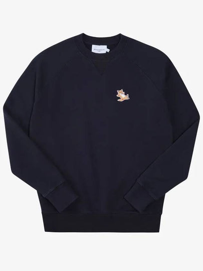 Chillax Fox Patch Classic Sweatshirt Navy - MAISON KITSUNE - BALAAN 2