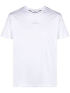 Small Logo Print Short Sleeve T-Shirt White - STONE ISLAND - BALAAN 2