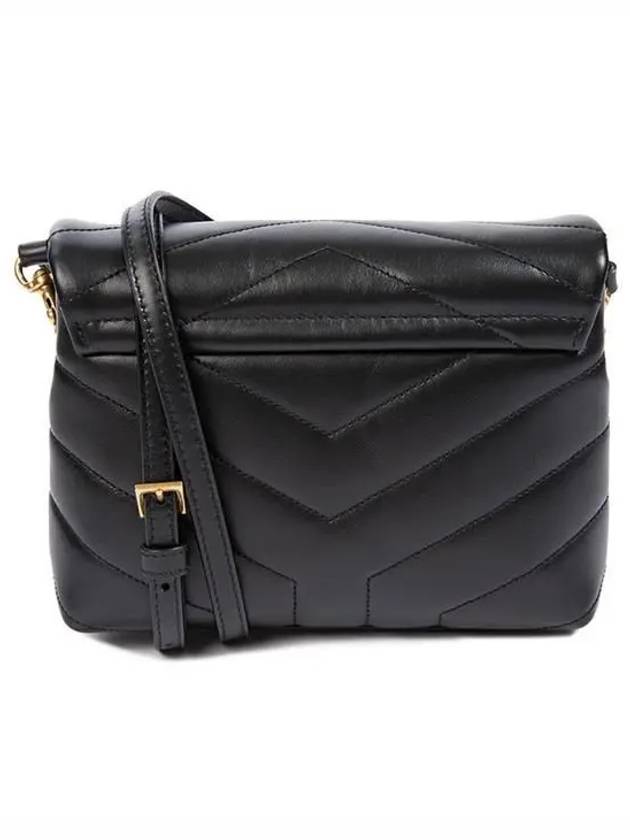 Loulou Toy Matelasse Shoulder Bag Black - SAINT LAURENT - BALAAN 3