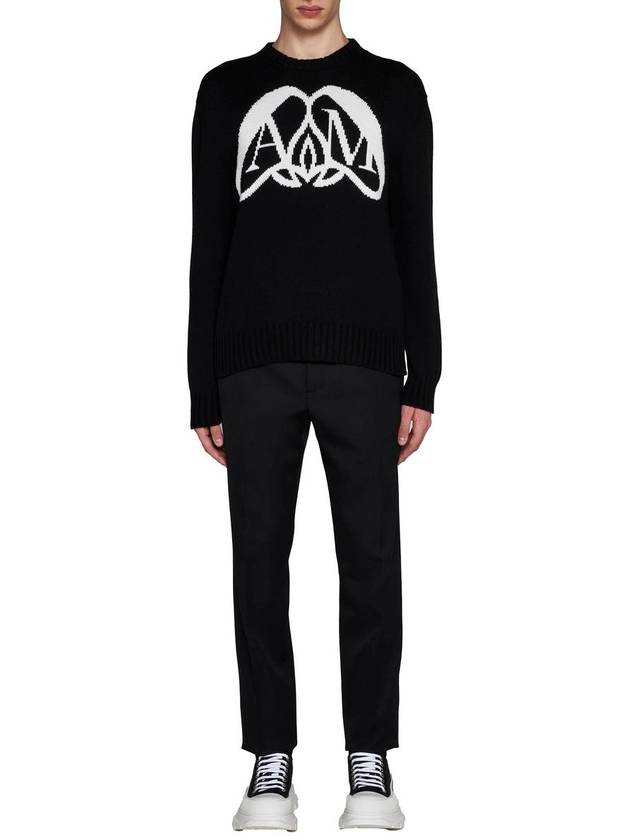 SEAL Logo Cotton Sweater 775849Q1A701080 B0710986976 - ALEXANDER MCQUEEN - BALAAN 3