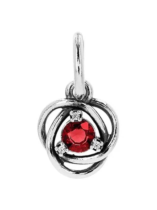 Eternity Circle Dangle Bracelet Charm Red - PANDORA - BALAAN 3