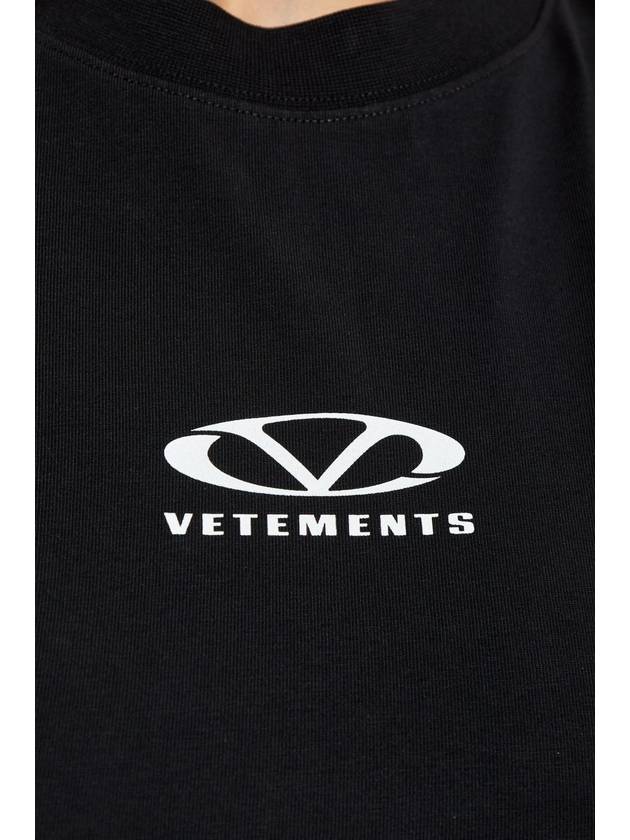 VETEMENTS Logo Top, Women's, Black - VETEMENTS - BALAAN 5