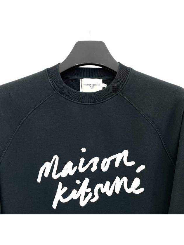 Handwriting Clean Sweatshirt Anthracite - MAISON KITSUNE - BALAAN 4