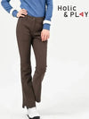 brushed bootcut golf pants-HB4WPT001BR - HOLIC&PLAY - BALAAN 1