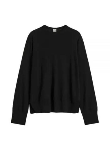 Crew neck silk cashmere knit 243 WRT0346 YA0084 001 - TOTEME - BALAAN 1