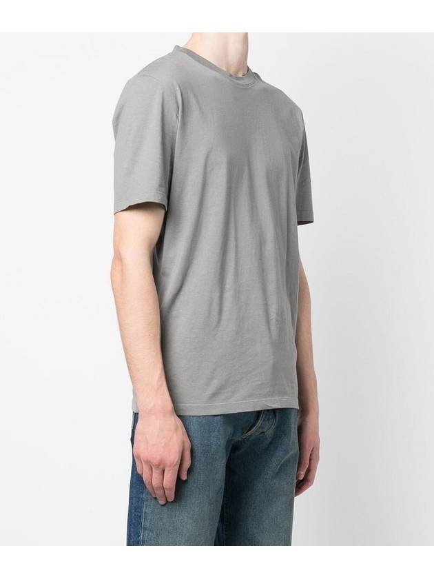 Organic Cotton Short Sleeve T-Shirt Grey - MAISON MARGIELA - BALAAN 3