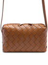 Intrecciato Mini Cross Bag Brown - BOTTEGA VENETA - BALAAN 3