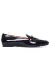 T Logo Horsebit Leather Loafers Black - TOD'S - BALAAN 1