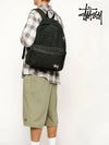 Canvas Backpack Washed Student Unisex Black - STUSSY - BALAAN 6