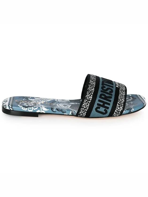 Dway Butterfly Bandana Motif Slippers Denim Blue - DIOR - BALAAN 2