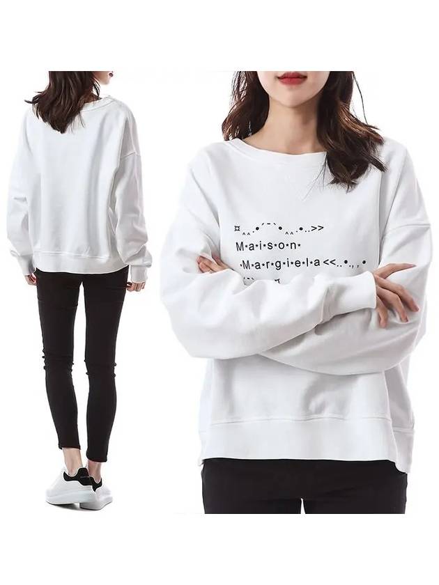 Font Generator Logo Sweatshirt White - MAISON MARGIELA - BALAAN 2