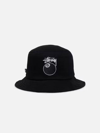 AU Australia 8 BALL Bucket Hat ST7M0114 Black ONE SIZE - STUSSY - BALAAN 1