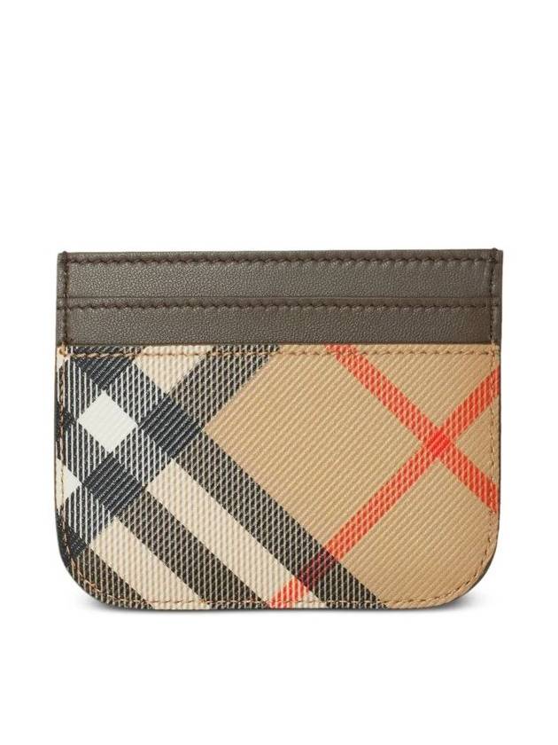 Check Card Wallet Beige - BURBERRY - BALAAN 4