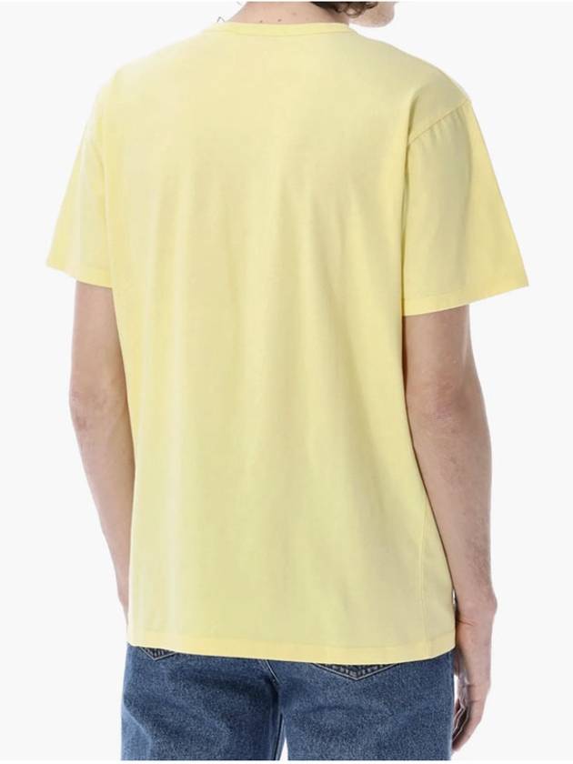 Fox Head Patch Classic Short Sleeve T-Shirt Yellow - MAISON KITSUNE - BALAAN 6