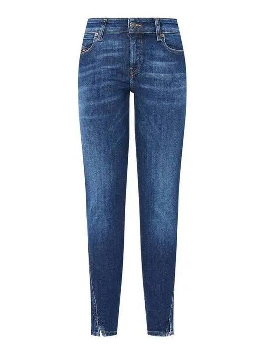 Mini Slit Slim Jeans D JEVEL Dark Blue - DIESEL - BALAAN 1