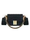 4G Embroidered Canvas Chain Cross Bag Black - GIVENCHY - BALAAN 1
