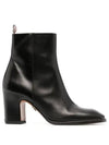 Box Calf 75MM Block Thread Ankle Boots FFB178A 06549 001 - THOM BROWNE - BALAAN 1