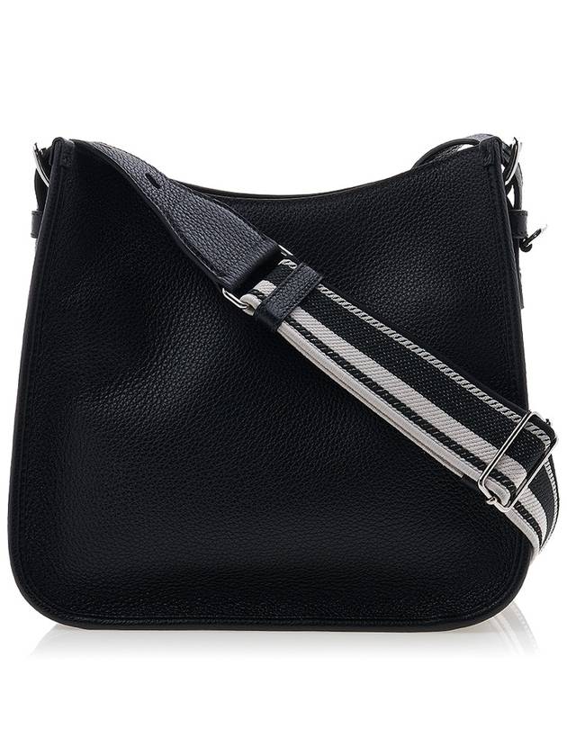 Leather Hobo Crossbody Bag Black - PRADA - BALAAN 4