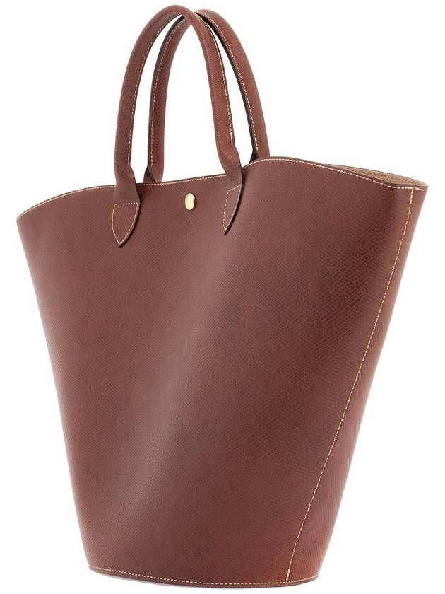 Epure XL Leather Tote Bag Brown - LONGCHAMP - BALAAN 4