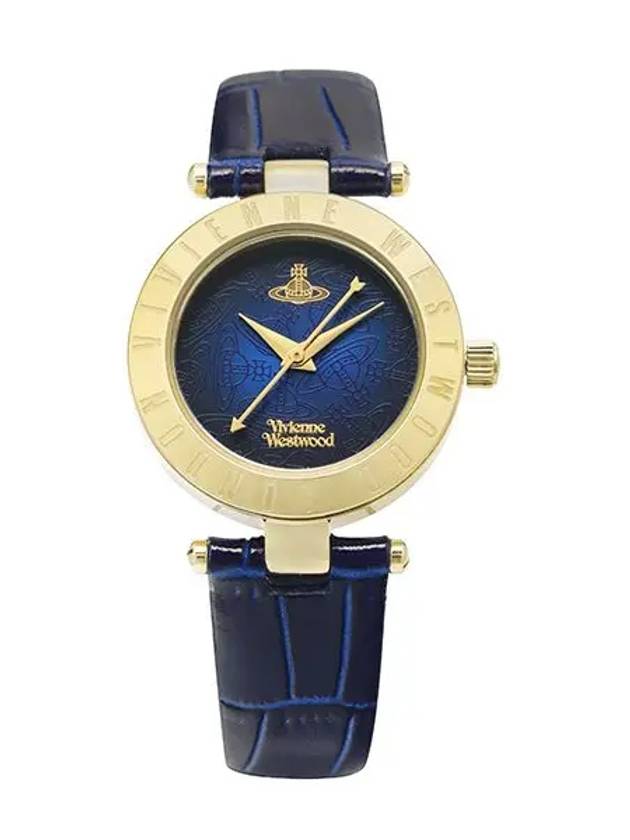 Westbourne II Leather Watch Navy - VIVIENNE WESTWOOD - BALAAN 5