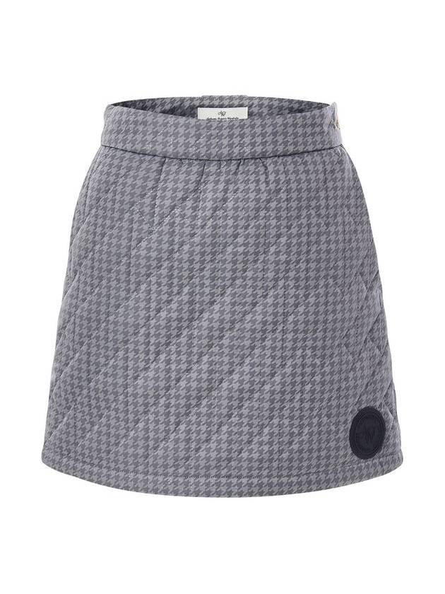 HOUNDTOOTH JQD QUILTING SKIRT - AOW - BALAAN 2