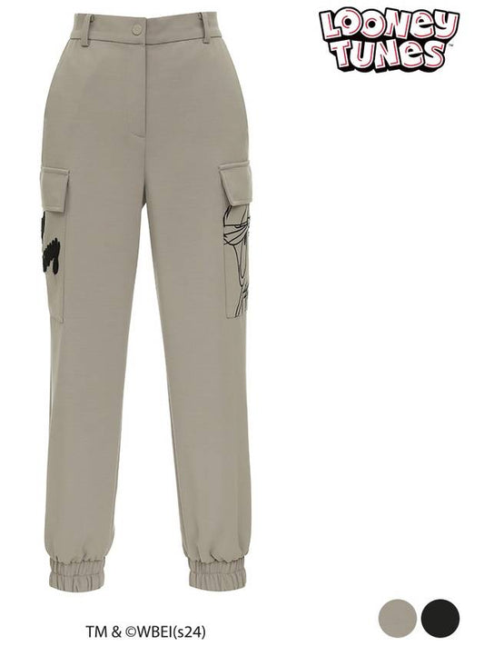 Women s Bugs Bunny Pocket Jogger Fit Long Pants SN7LPA016 - SPARKS - BALAAN 1