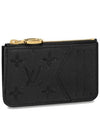 Romy Monogram Leather Card Wallet Black - LOUIS VUITTON - BALAAN 2