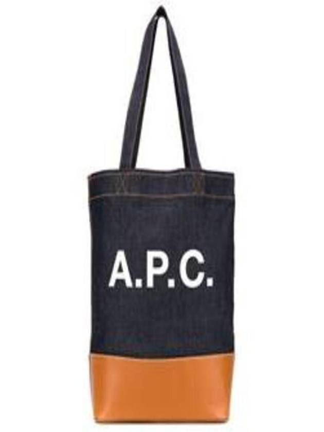 Logo Denim Axelle Tote Bag Navy - A.P.C. - BALAAN 2