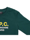 Women's Madame Logo Print Knit Top Green - A.P.C. - BALAAN 5