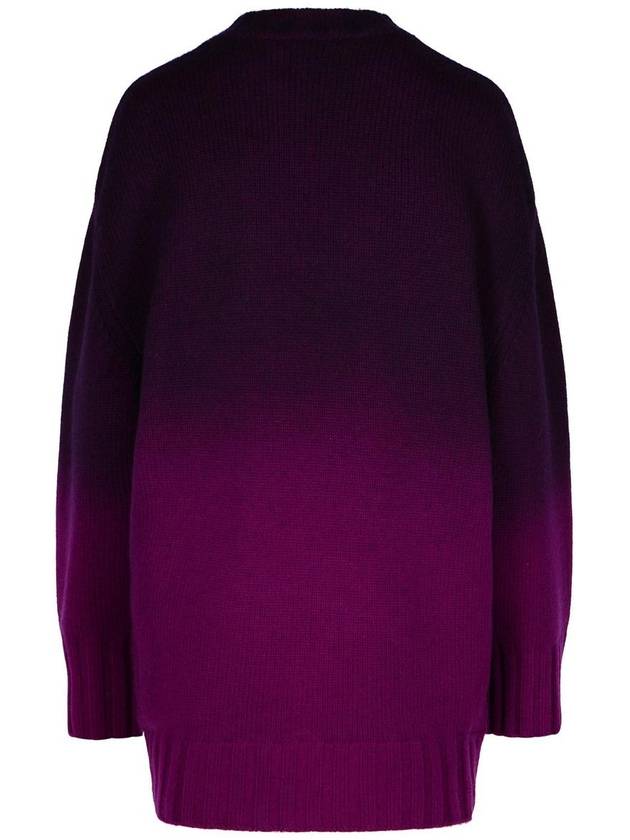 The Attico Purple Wool Blend Mini Dress - THE ATTICO - BALAAN 3