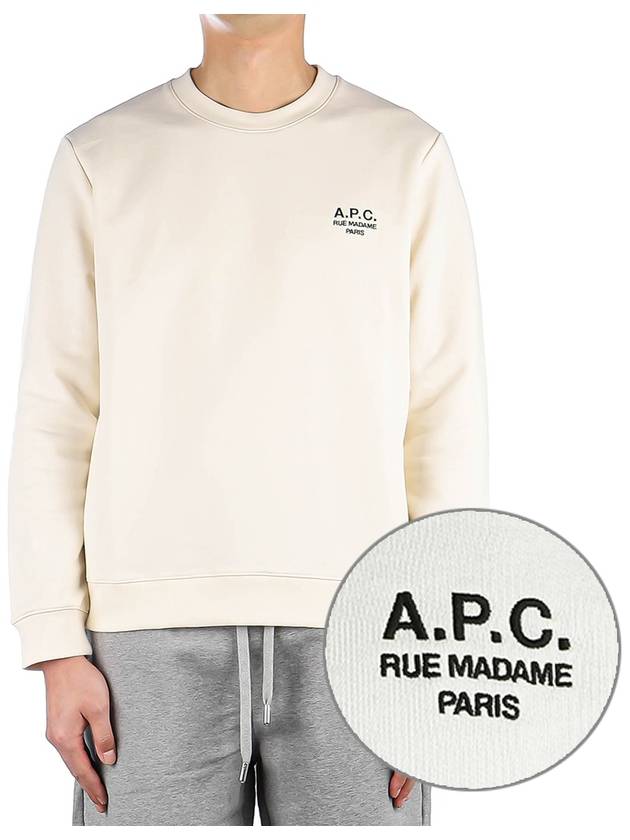 Rider Chest Small Logo Sweatshirt Beige - A.P.C. - BALAAN 2