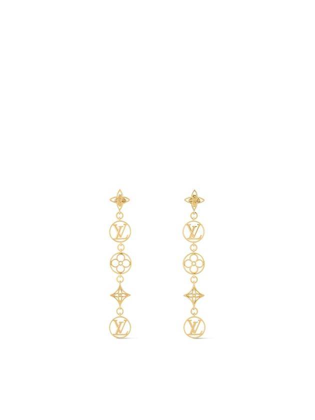 LV Lace Earrings Gold - LOUIS VUITTON - BALAAN 1