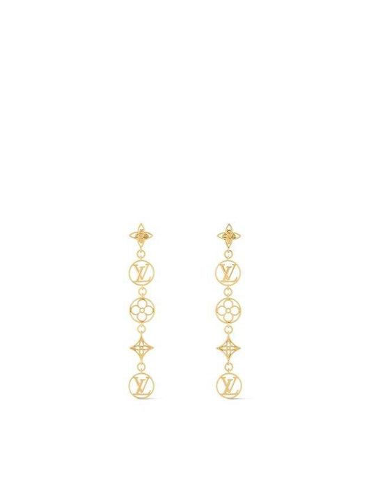 LV Lace Earrings Gold - LOUIS VUITTON - BALAAN 1