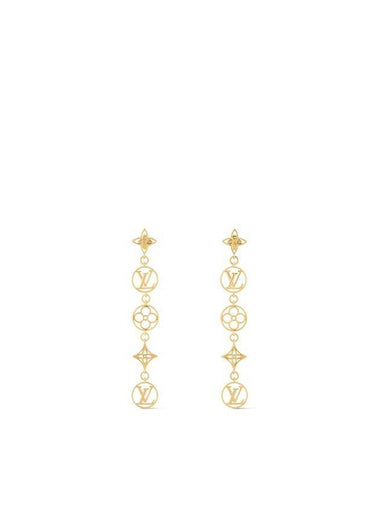 LV Lace Earrings Gold - LOUIS VUITTON - BALAAN 1