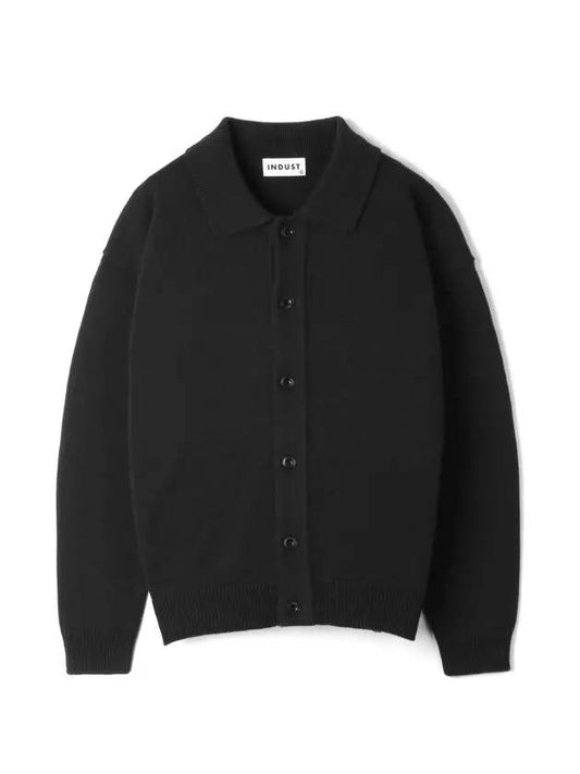 Roa cotton collar cardiganblack - INDUST - BALAAN 1