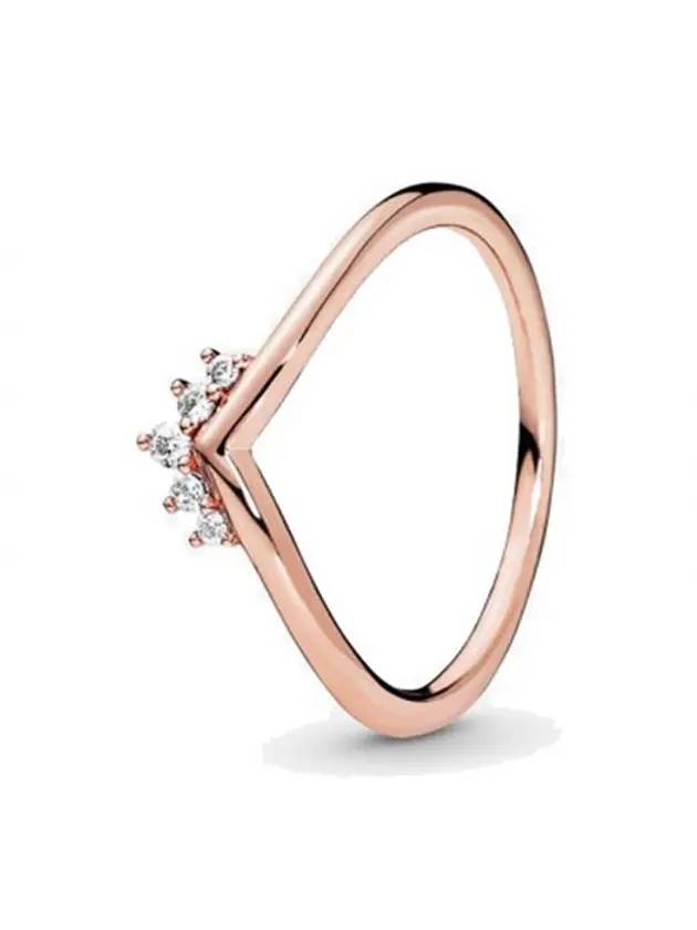 tiara wishbone ring rose gold - PANDORA - BALAAN 1