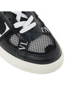 VLTN Mesh Leather Low-Top Sneakers Black - VALENTINO - BALAAN 10