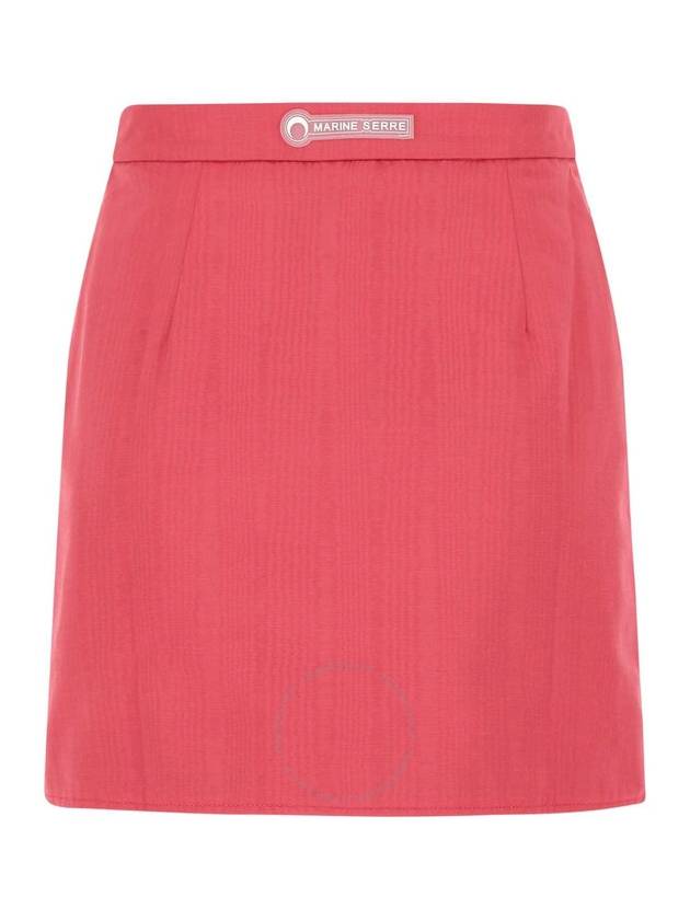 Marine Serre Ladies Pink Cycling Moire Mini Skirt, Brand Size 36 (US Size 4) - MARINE SERRE - BALAAN 2